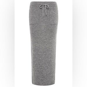 Whistles Women's Gray Wool Alpaca Maxi Skirt Size Small